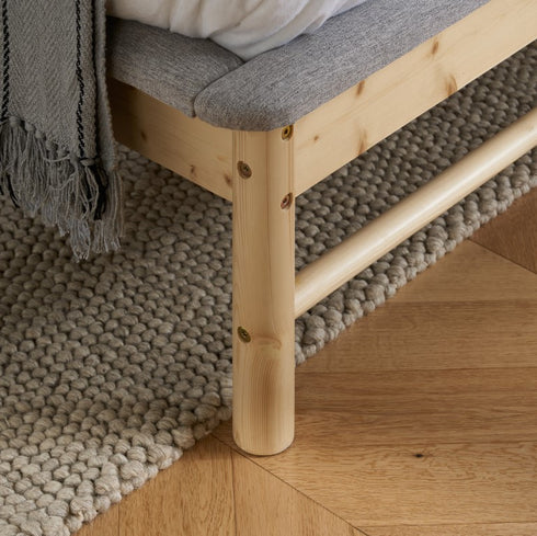 Ezra Bed Grey & Oak